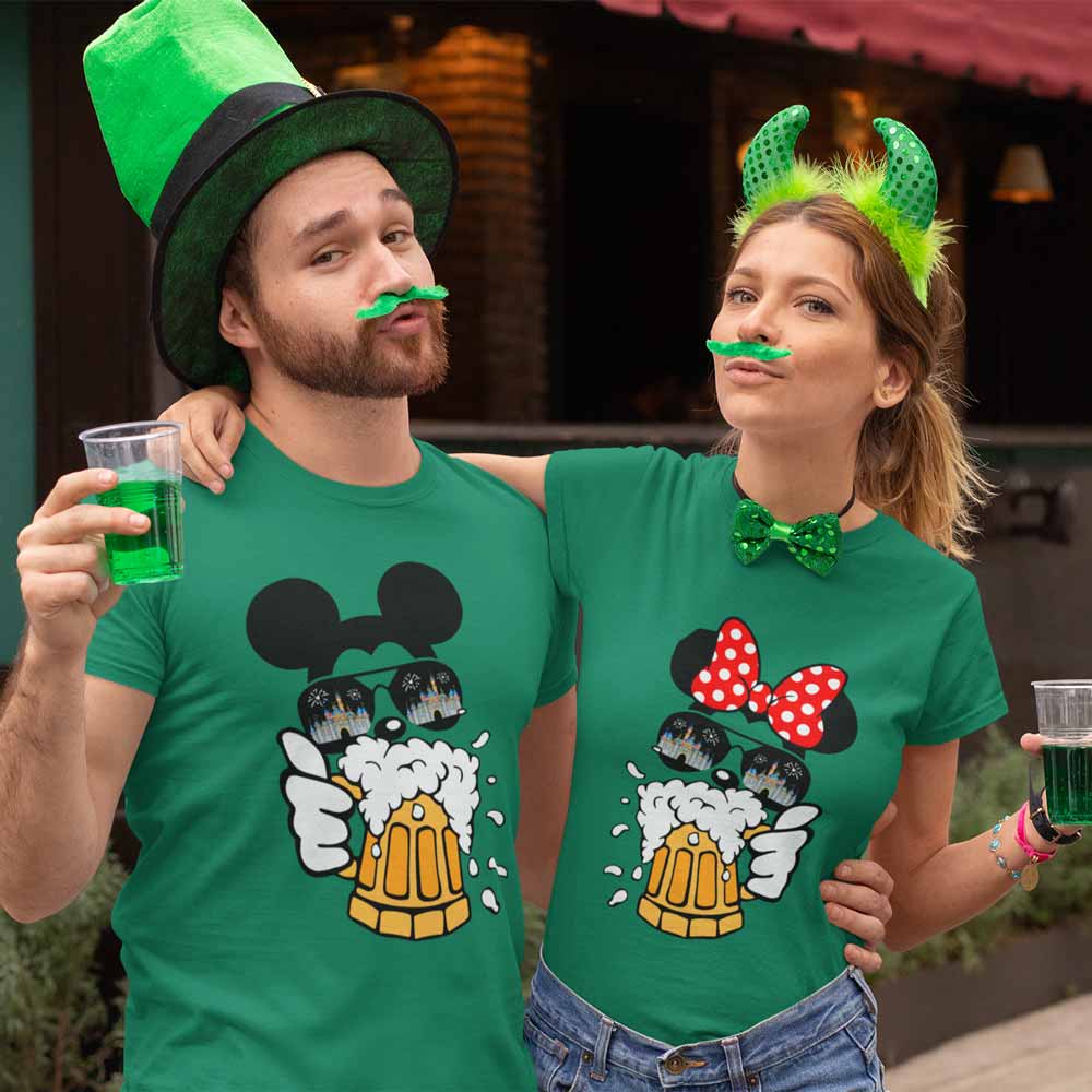 Mickey And Minnie Drink Beers Matching Couple Sweatshirts, Disney Couple  Shirt, Best Gift…