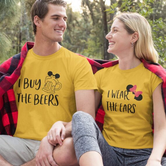 Matching Mickey And Minnie Couple T-Shirt | Disney I Buy The Beers Couple Shirts| Best Gift For Couple