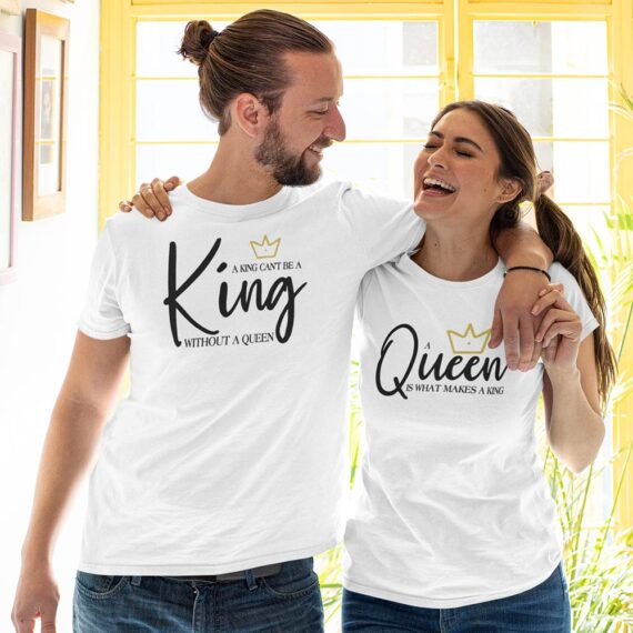 Matching King And Queen Couple T-Shirt| What makes A King Couple Shirts| Best Gift For Couple