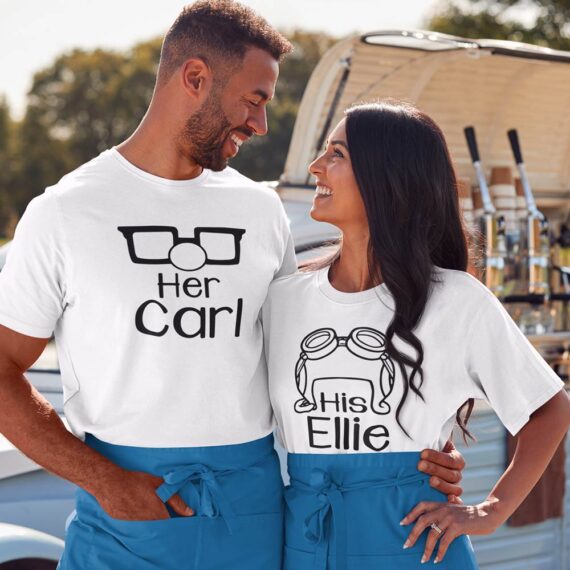 Matching Disney Couple T-Shirt| Up Movie Carl And Ellie Couple Shirts| Best Gift For Couple