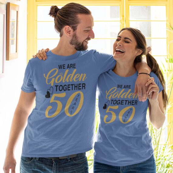 Matching Anniversary Years Couple T-Shirt| We Are Golden Couple Shirts| Best Gift For Couple