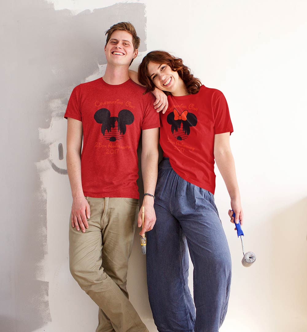 Anniversary Years Matching Couple Hoodies, Disney Mickey And Minnie Couple  Shirt