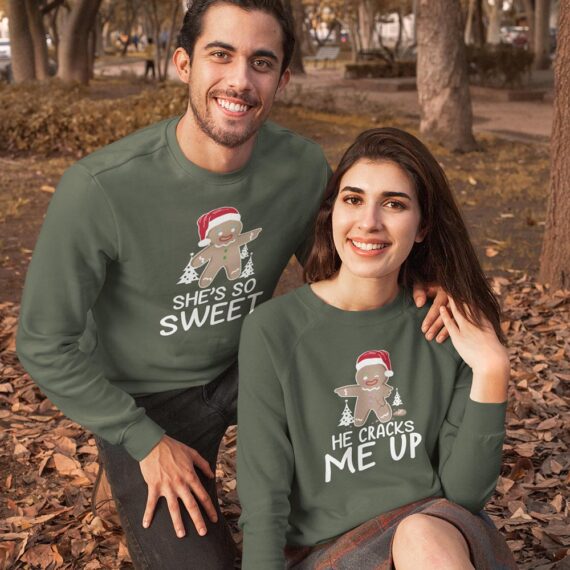 Christmas Matching Couple Sweatshirts| She’s So Sweet Couple Shirt| Best Gifts For Couple