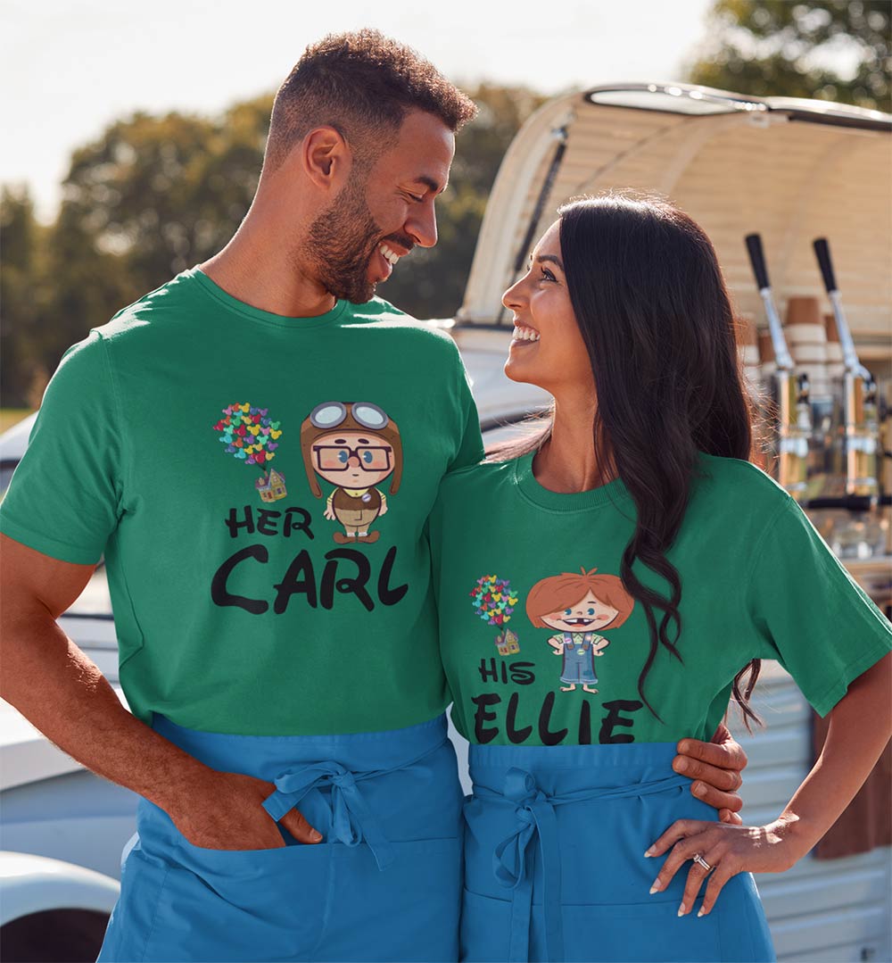 Disney Couple Shirt, His Ellie Her Carl T-Shirt - TeeNavi