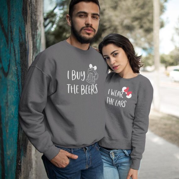 Mickey And Minnie Matching Couple Sweatshirts| Disney I Buy The Beers Couple Shirt| Best Gifts For Couple