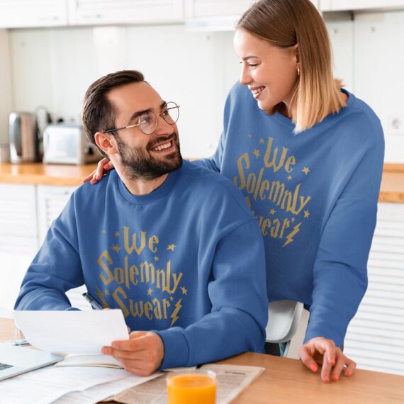 We Solemnly Swear Matching Couple Sweatshirts| Golden Couple Shirt| Best Gifts For Couple